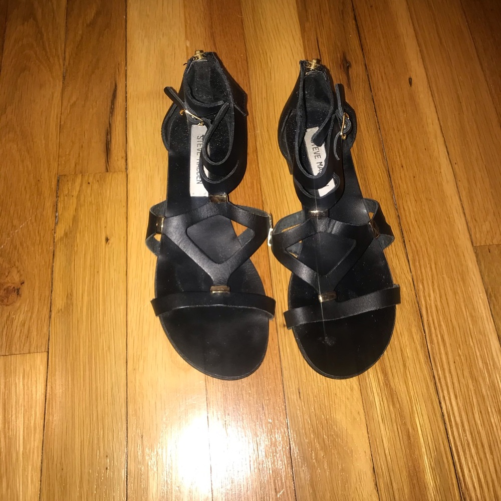 Steve Madden Black Sandals